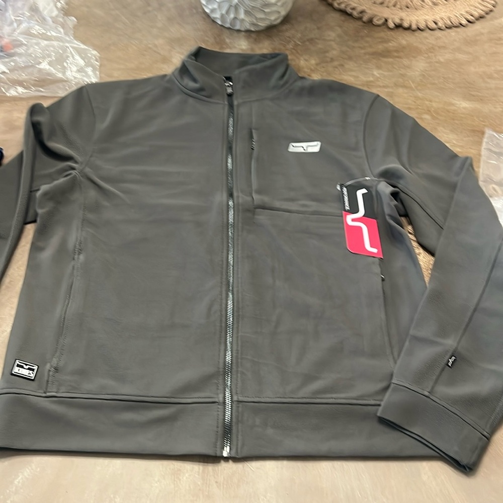 NWT Kimes Ranch Kuna front zip jacket - sage medium